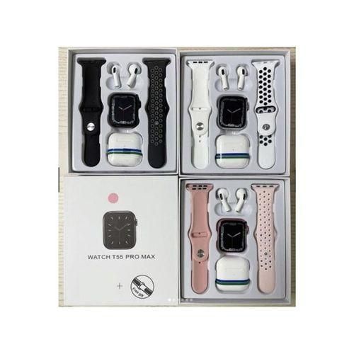 T55 Pro Max Montre Intelligente 3 En 1 - Noir