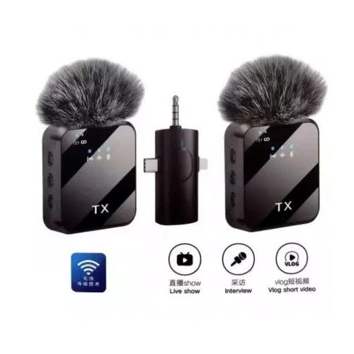 Microphone lavalier 3 en 1 avec protège