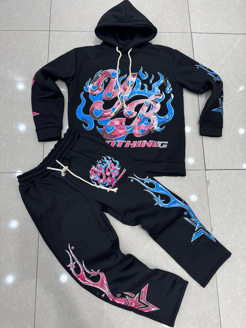 Ensemble Hoodie & Jogger “Street Flame”