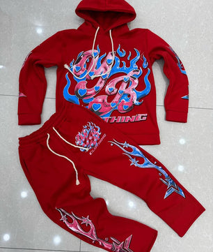 Ensemble Hoodie & Jogger “Street Flame”