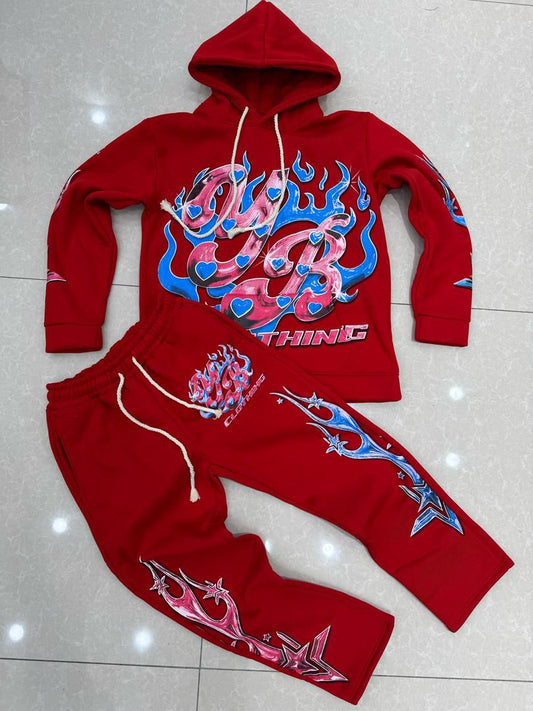 Ensemble Hoodie & Jogger “Street Flame”