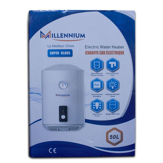 Chauffe-Eau Électrique MILLENNIUM SUPER GLASS 50L