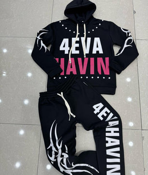 Ensemble Hoodie & Jogger “Street Flame”
