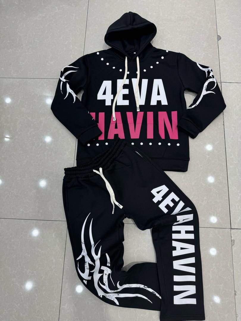 Ensemble Hoodie & Jogger “Street Flame”