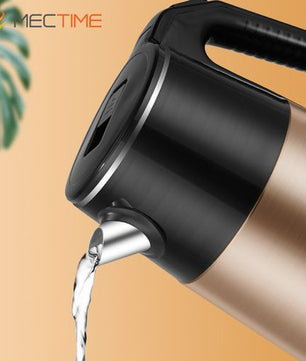 Bouilloire électrique 2,5 L 1 500 W en acier inoxydable de qualité alimentaire – Doré