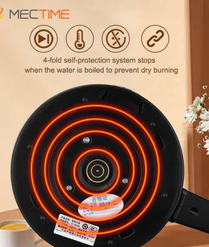 Bouilloire électrique 2,5 L 1 500 W en acier inoxydable de qualité alimentaire – Doré