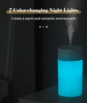 Diffuseur d'humidificateur à brume de 260 ml avec veilleuse colorée et silencieuse