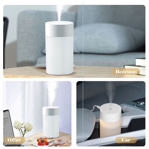 Diffuseur d'humidificateur à brume de 260 ml avec veilleuse colorée et silencieuse