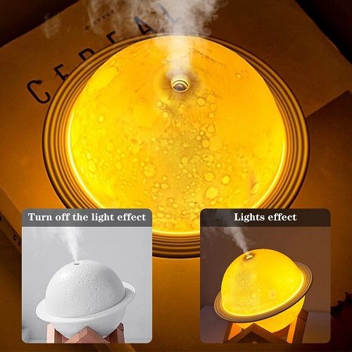 Diffuseur d'huiles essentielles parfumées, humidificateur d'air à LED, lampe de nuit