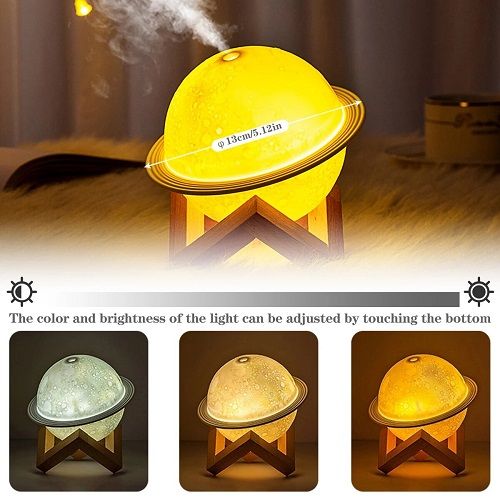 Diffuseur d'huiles essentielles parfumées, humidificateur d'air à LED, lampe de nuit