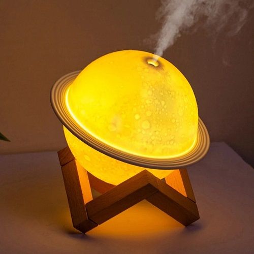 Diffuseur d'huiles essentielles parfumées, humidificateur d'air à LED, lampe de nuit