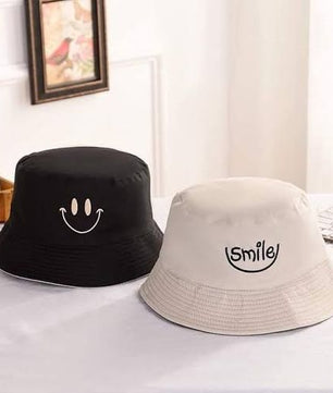 Chapeau bob réversible double face unisexe pour homme et femme, casquette de pêcheur, noir et blanc