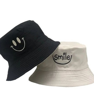 Chapeau bob réversible double face unisexe pour homme et femme, casquette de pêcheur, noir et blanc