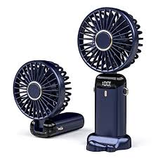 Ventilateur portable rechargeable  avec support et support pour le cou