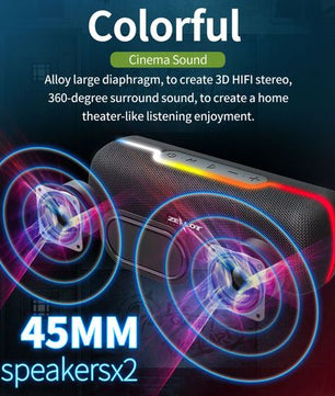 Enceinte portable sans fil Zealot S55 avec technologie BT 5.0