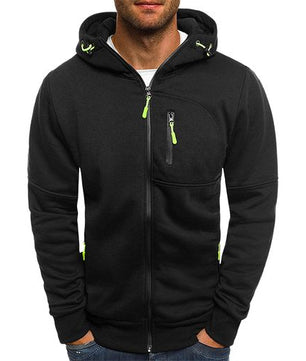 Vestes légères Berrykey pour homme, manteaux zippés, style bomber décontracté - Noir