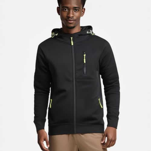 Vestes légères Berrykey pour homme, manteaux zippés, style bomber décontracté - Noir