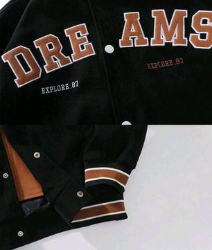 Veste à capuche à cordon de serrage et à rayures pour homme, motif lettres brodées, grande taille