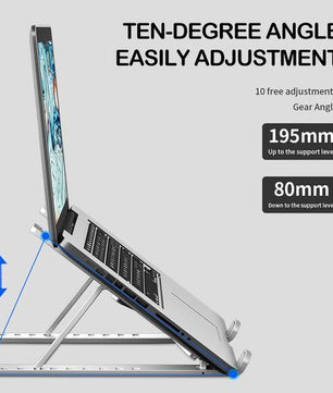 Support réglable pour ordinateur portable et téléphone EAGEAT à 10 vitesses