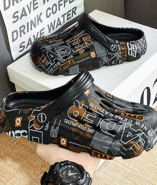 Chaussons confortables pour hommes, style caverne, GALUIN, noirs