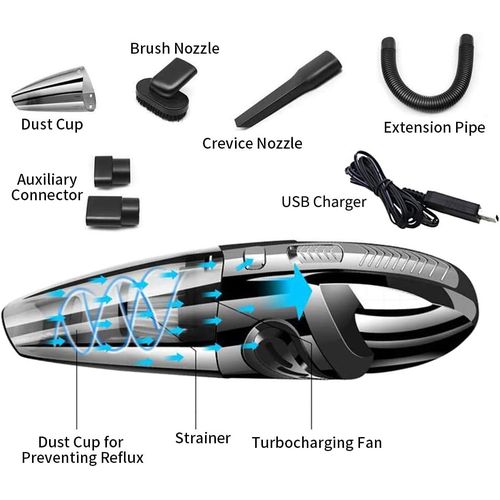 Aspirateur sans fil rechargeable TIMBUTUS pour voiture et maison, 120 W