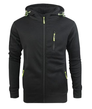 Vestes légères Berrykey pour homme, manteaux zippés, style bomber décontracté - Noir