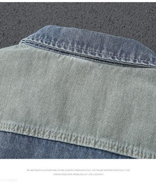 Veste en jean boutonnée décontractée pour homme, manteau en jean classique