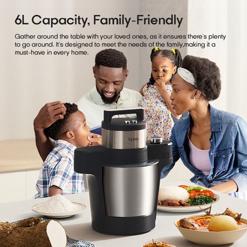 Syinix Swallow Maker ECO - Cuisson et pilement d'ignames/fufu multifonctionnel