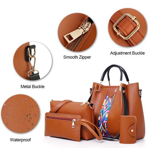 Mateamoda Lot de 4 sacs pour femmes Sacs pour dames Sacs à main Sacs à bandoulière