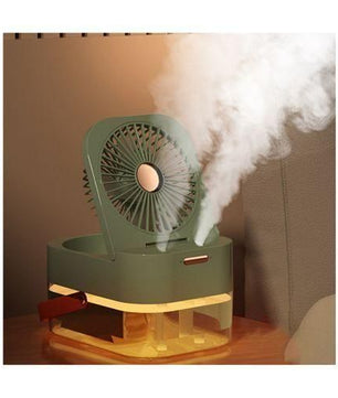 Ventilateur humidificateur ventilateur portable refroidisseur d'air humidificateur d'air ventilateur USB ventilateur de bureau avec veilleuse pour l'été appareil ménager