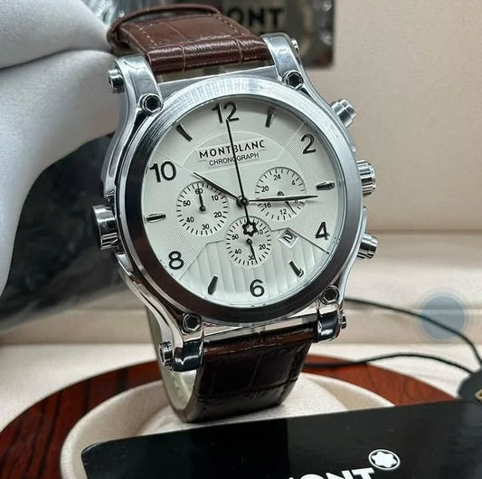 Montblanc en cuir chronographe