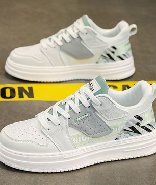 Chaussures de sport décontractées pour hommes BLWOENS - Blanc