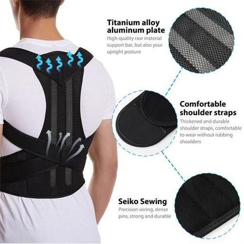 Ceinture de soutien dorsale réglable pour épaules