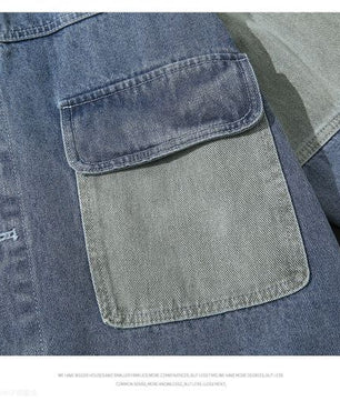 Veste en jean boutonnée décontractée pour homme, manteau en jean classique