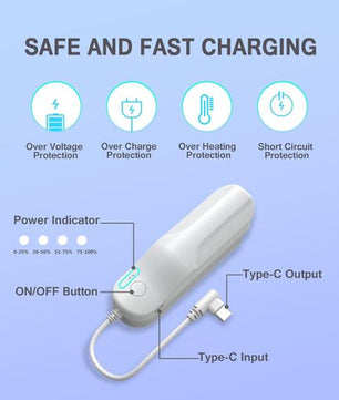 Batterie externe d'une capacité de 5000 mAh pour Oculus Quest 2 VR.