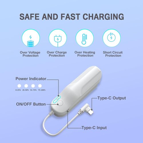 Batterie externe d'une capacité de 5000 mAh pour Oculus Quest 2 VR.