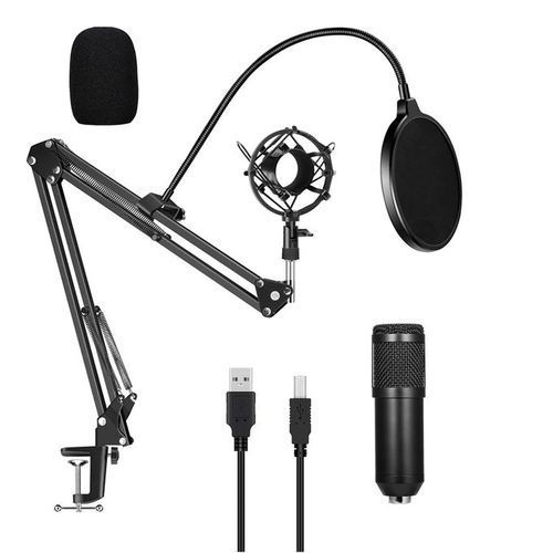 Microphone USB pour enregistrement de podcasts et jeux