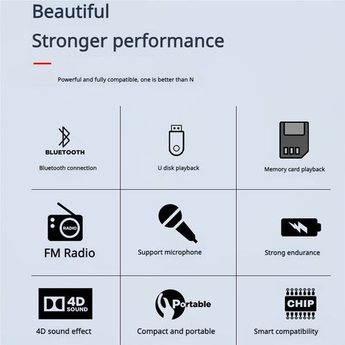 Enceinte Bluetooth intelligente portable et robuste