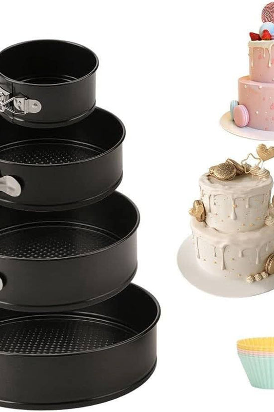 Moule à pâtisserie/moule à gâteau antiadhésif en aluminium 5 en 1 à charnière