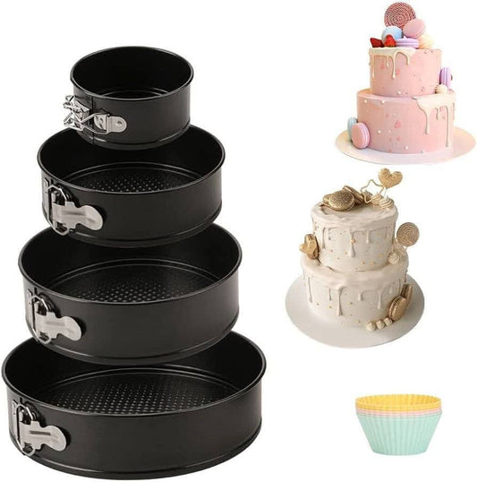 Moule à pâtisserie/moule à gâteau antiadhésif en aluminium 5 en 1 à charnière