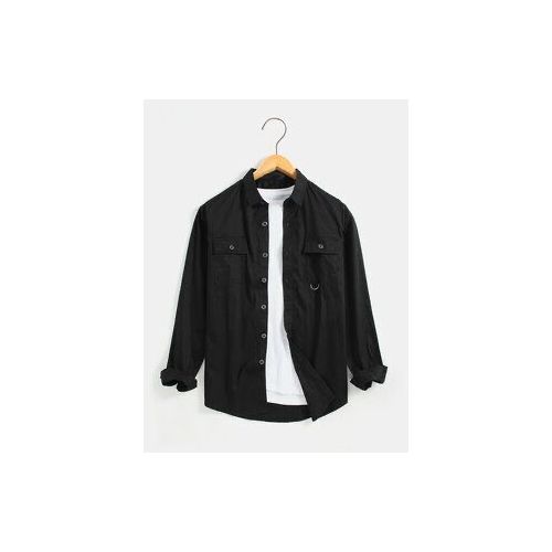 Veste unisexe en velours côtelé noir sur mesure