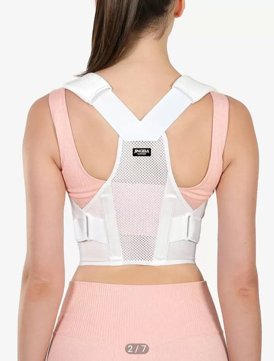 qualityJINGBA SUPPORT (ACHETEZ UNE TAILLE AU-DESSUS) Femmes Hommes Ceinture de soutien dorsal réglable Bracelet de posture sportif Correcteur de posture