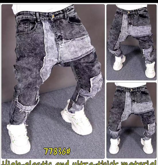 Les jeans customisé Destroy multi couleur