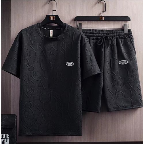 Ensemble t-shirt et short pour homme, tenue de sport décontractée à imprimé 3D