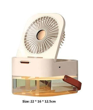 Ventilateur humidificateur ventilateur portable refroidisseur d'air humidificateur d'air ventilateur USB ventilateur de bureau avec veilleuse pour l'été appareil ménager