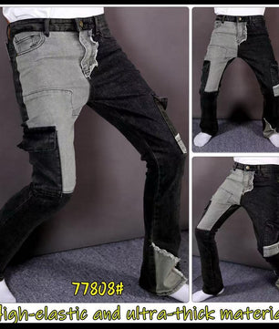 Les jeans customisé Destroy multi couleur