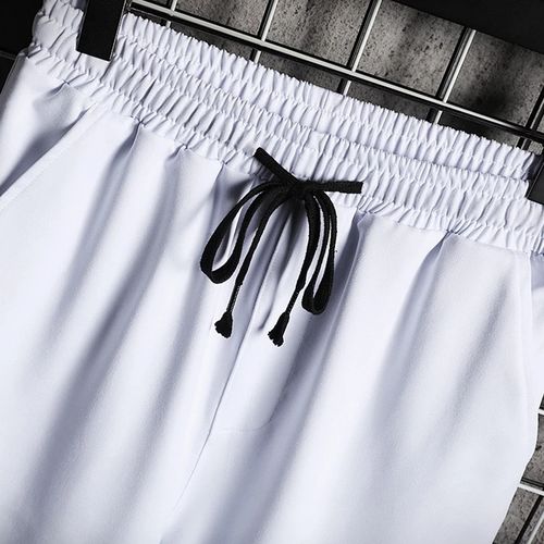 Ensemble short à manches courtes 2 en 1 pour homme GALUIN - Blanc