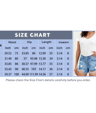 Short en jean déchiré taille haute décontracté pour femme ASHION