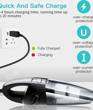 Aspirateur sans fil rechargeable TIMBUTUS pour voiture et maison, 120 W