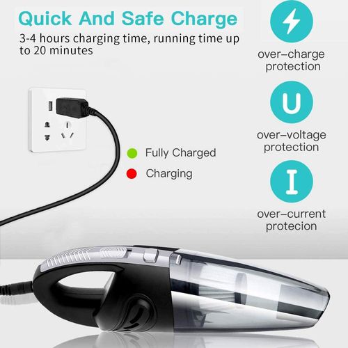 Aspirateur sans fil rechargeable TIMBUTUS pour voiture et maison, 120 W